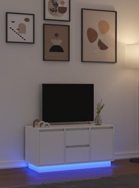 VidaXL Tv-meubel met LED-verlichting 100x41x50 cm wit