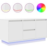 VidaXL Tv-meubel met LED-verlichting 100x41x50 cm wit