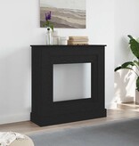 VidaXL Haardombouw 90x30x90 cm spaanplaat zwart eikenkleurig