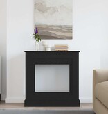 VidaXL Haardombouw 90x30x90 cm spaanplaat zwart eikenkleurig