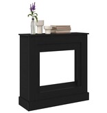 VidaXL Haardombouw 90x30x90 cm spaanplaat zwart eikenkleurig