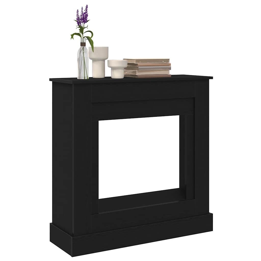VidaXL Haardombouw 90x30x90 cm spaanplaat zwart eikenkleurig