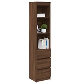 VidaXL Hoge kast 37,5x35x180 cm spaanplaat bruin eikenkleurig