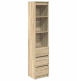 VidaXL Highboard 37,5x35x180 cm spaanplaat sonoma eikenkleurig