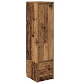 VidaXL Hoge kast 29,5x34x119,5 cm bewerkt hout oud hout