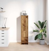 VidaXL Hoge kast 29,5x34x119,5 cm bewerkt hout oud hout