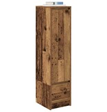 VidaXL Hoge kast 29,5x34x119,5 cm bewerkt hout oud hout