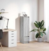 VidaXL Highboard 29,5x34x119,5 cm spaanplaat grijs sonoma
