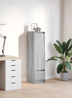 VidaXL Highboard 29,5x34x119,5 cm spaanplaat grijs sonoma