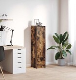 VidaXL Highboard 29,5x34x119,5 cm spaanplaat gerookt eikenkleurig