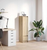 VidaXL Highboard 29,5x34x119,5 cm spaanplaat sonoma eikenkleurig