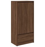 VidaXL Kast met lade 55,5x34x119,5 cm spaanplaat bruin eikenkleurig