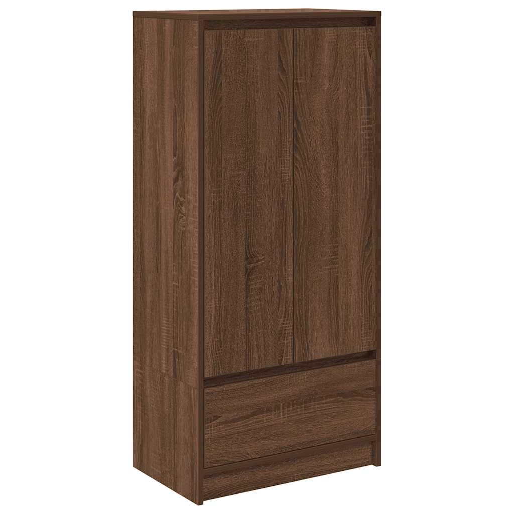 VidaXL Kast met lade 55,5x34x119,5 cm spaanplaat bruin eikenkleurig