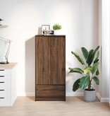 VidaXL Kast met lade 55,5x34x119,5 cm spaanplaat bruin eikenkleurig