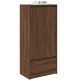 VidaXL Kast met lade 55,5x34x119,5 cm spaanplaat bruin eikenkleurig