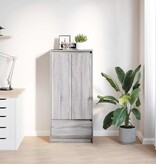 VidaXL Kast met lade 55,5x34x119,5 cm spaanplaat grijs Sonoma