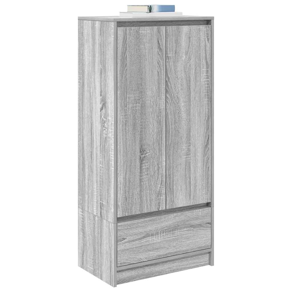VidaXL Kast met lade 55,5x34x119,5 cm spaanplaat grijs Sonoma