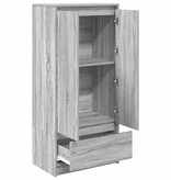VidaXL Kast met lade 55,5x34x119,5 cm spaanplaat grijs Sonoma
