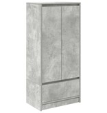 VidaXL Kast met lade 55,5x34x119,5 cm spaanplaat betongrijs