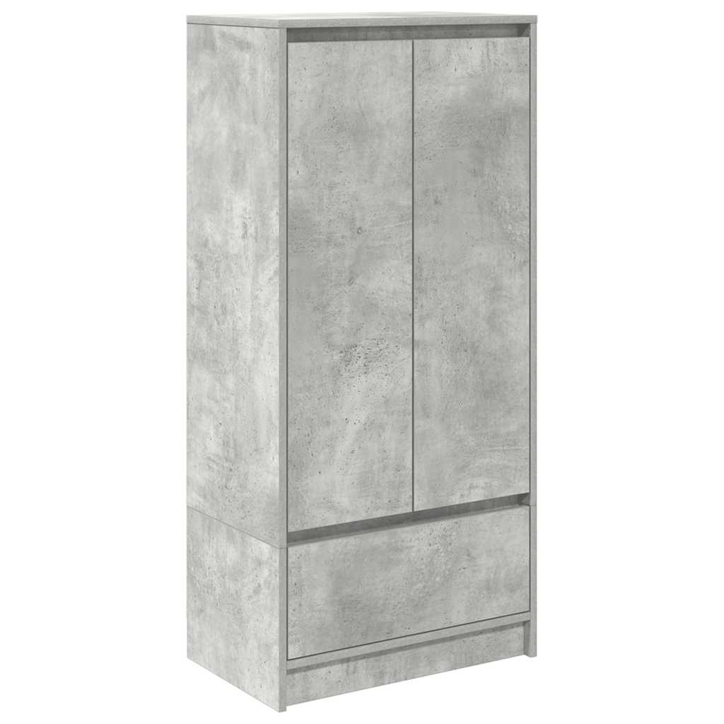 VidaXL Kast met lade 55,5x34x119,5 cm spaanplaat betongrijs