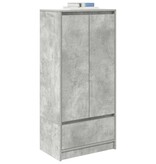 VidaXL Kast met lade 55,5x34x119,5 cm spaanplaat betongrijs