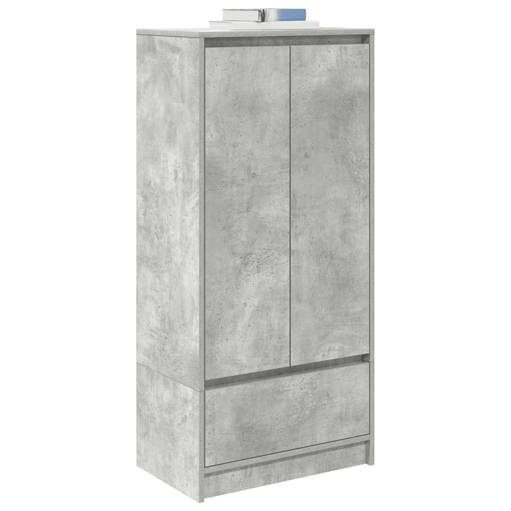 VidaXL Kast met lade 55,5x34x119,5 cm spaanplaat betongrijs