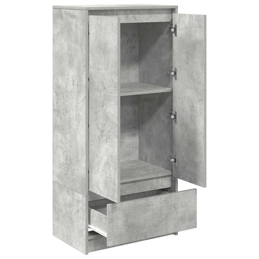 VidaXL Kast met lade 55,5x34x119,5 cm spaanplaat betongrijs