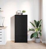 VidaXL Kast met lade 55,5x34x119,5 cm spaanplaat zwart eikenkleurig
