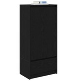 VidaXL Kast met lade 55,5x34x119,5 cm spaanplaat zwart eikenkleurig