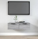 VidaXL Wandkast 68x30x20 cm bewerkt hout grijs sonoma eikenkleurig