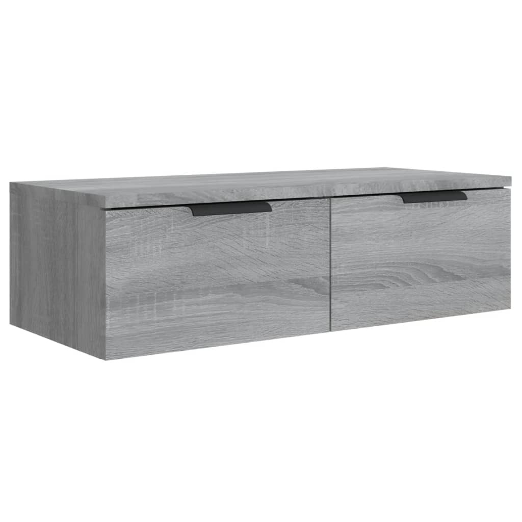 VidaXL Wandkast 68x30x20 cm bewerkt hout grijs sonoma eikenkleurig