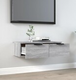 VidaXL Wandkast 68x30x20 cm bewerkt hout grijs sonoma eikenkleurig