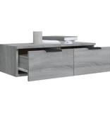 VidaXL Wandkast 68x30x20 cm bewerkt hout grijs sonoma eikenkleurig