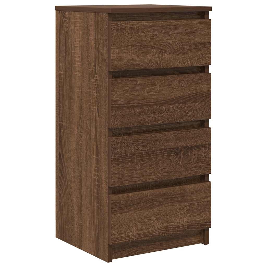 VidaXL Dressoir 37,5x35x76 cm bewerkt hout bruin eikenkleurig