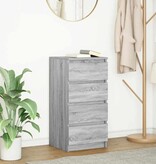 VidaXL Dressoir 37,5x35x76 cm bewerkt hout grijs sonoma eikenkleurig