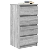 VidaXL Dressoir 37,5x35x76 cm bewerkt hout grijs sonoma eikenkleurig
