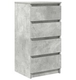 VidaXL Dressoir 37,5x35x76 cm bewerkt hout betongrijs