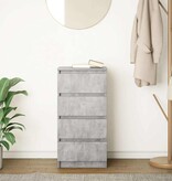 VidaXL Dressoir 37,5x35x76 cm bewerkt hout betongrijs