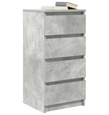 VidaXL Dressoir 37,5x35x76 cm bewerkt hout betongrijs