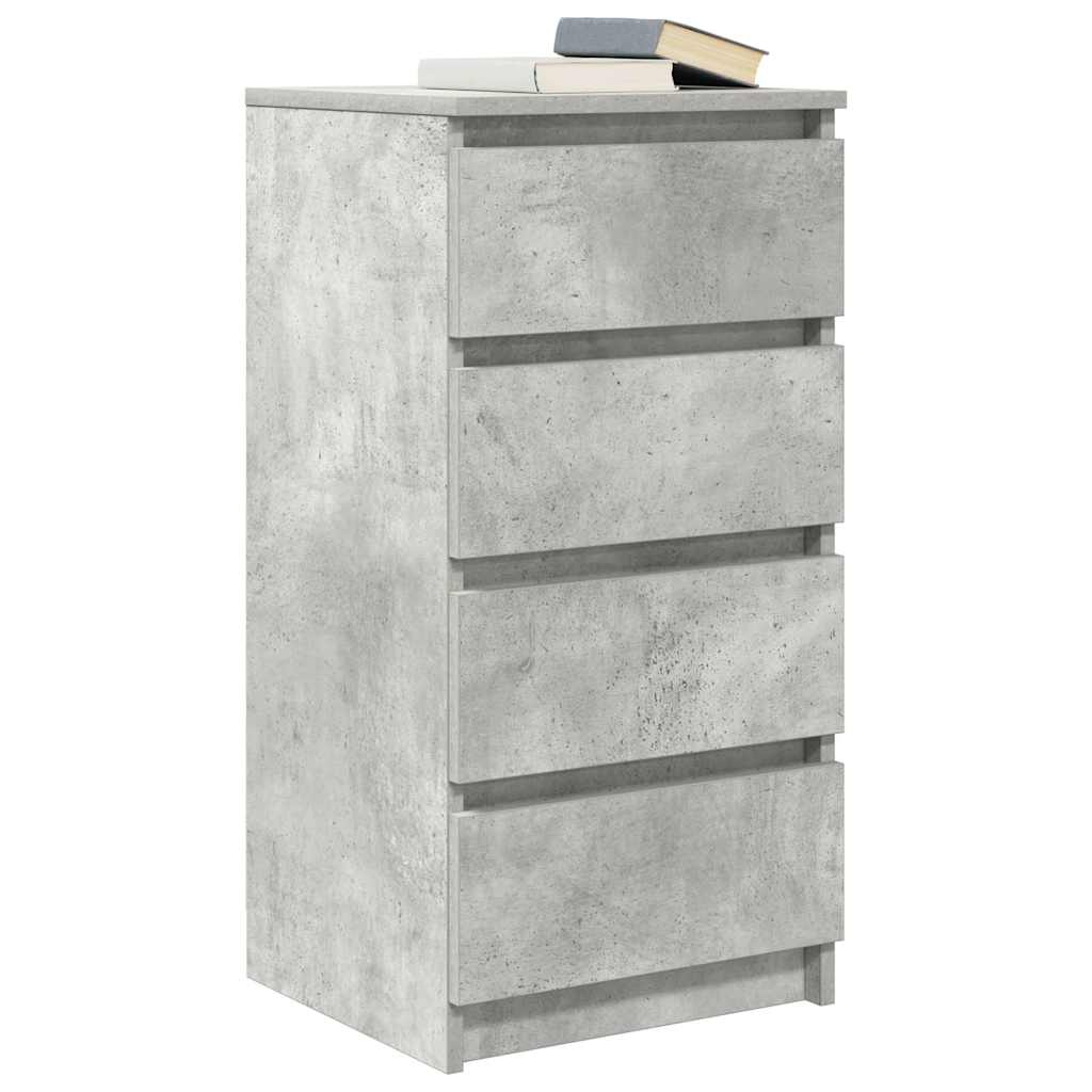 VidaXL Dressoir 37,5x35x76 cm bewerkt hout betongrijs
