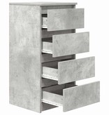 VidaXL Dressoir 37,5x35x76 cm bewerkt hout betongrijs