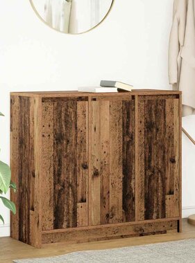 VidaXL Dressoir 85x34x76 cm spaanplaat oud hout