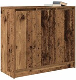 VidaXL Dressoir 85x34x76 cm spaanplaat oud hout