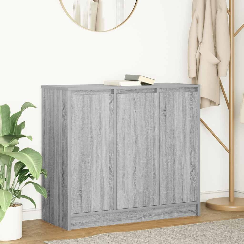 VidaXL Dressoir 85x34x76 cm spaanplaat grijs sonoma