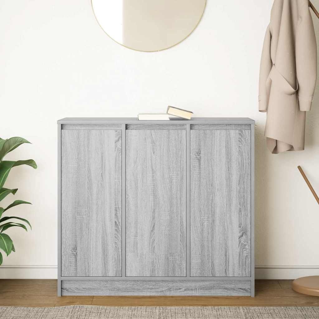 VidaXL Dressoir 85x34x76 cm spaanplaat grijs sonoma