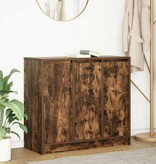 VidaXL Dressoir 85x34x76 cm bewerkt hout gerookt eikenkleurig