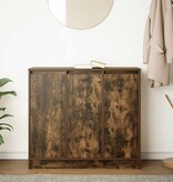 VidaXL Dressoir 85x34x76 cm bewerkt hout gerookt eikenkleurig