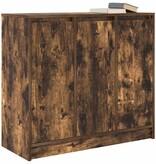 VidaXL Dressoir 85x34x76 cm bewerkt hout gerookt eikenkleurig