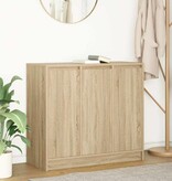 VidaXL Dressoir 85x34x76 cm spaanplaat Sonoma eikenkleurig