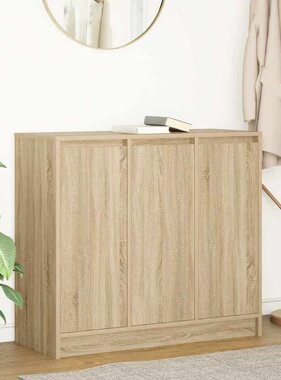 VidaXL Dressoir 85x34x76 cm spaanplaat Sonoma eikenkleurig